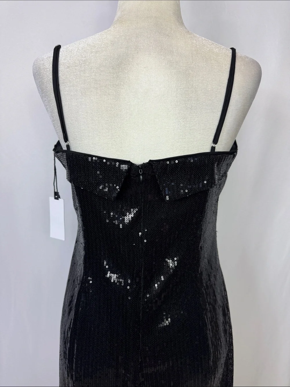 ASTR The Label Sequin Mini Dress Size Medium Black New Sleeveless - Picture 6 of 10